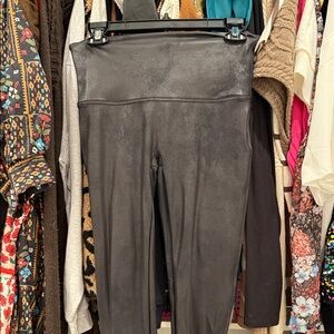 SPANX Black Textured Leggings